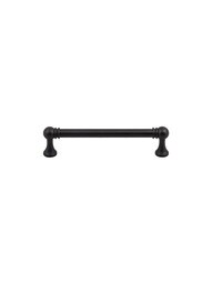 Kara Cabinet Pull - 5 1/16 inch Center-to-Center in Flat Black.